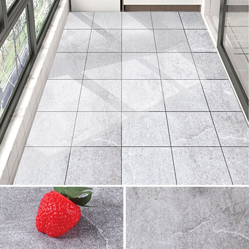 Peel & Stick Vinyl Floor Smooth Vinyl Flooring with Marble Look