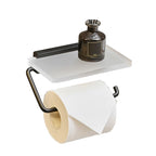 Metal and acrylic bathroom accessories as a single piece or in a set in black