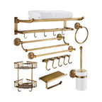 Traditional Bathroom Accessory Set Gold Paper Holder Bathroom Set