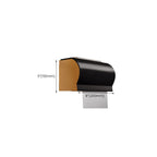Black and Brass Bathroom Hardware Set Modern Stainless Steel Bathroom Shelf/Towel Holder/Paper Holder