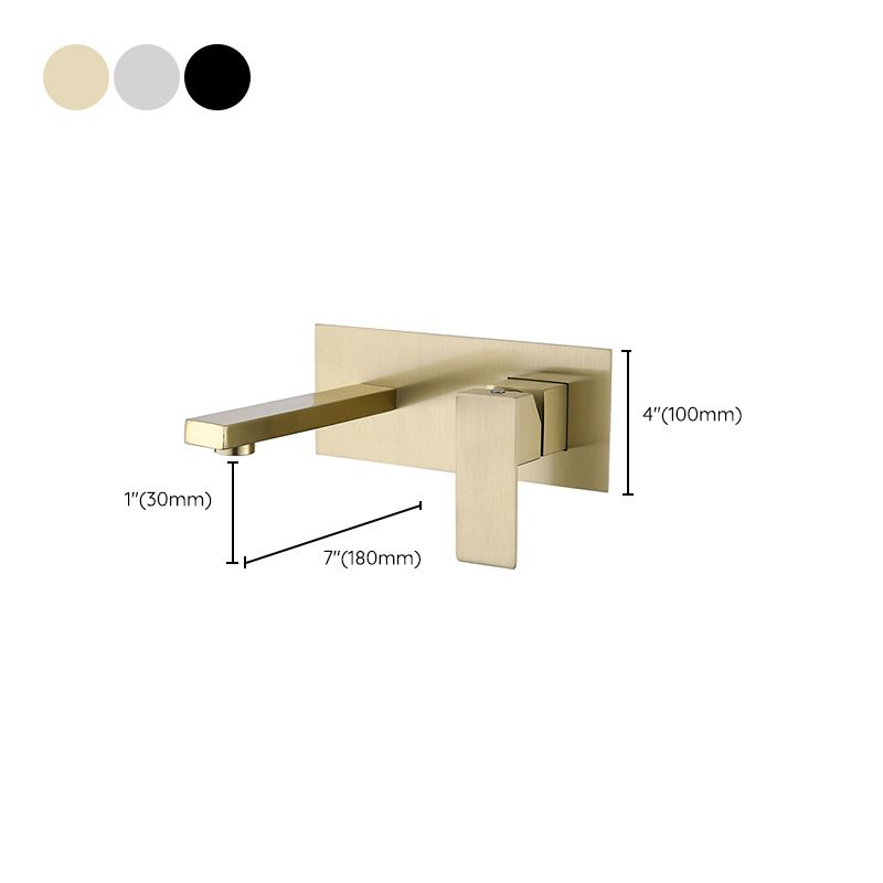 Contemporary style fittings with lever handles Wall-mounted fittings for the bathroom