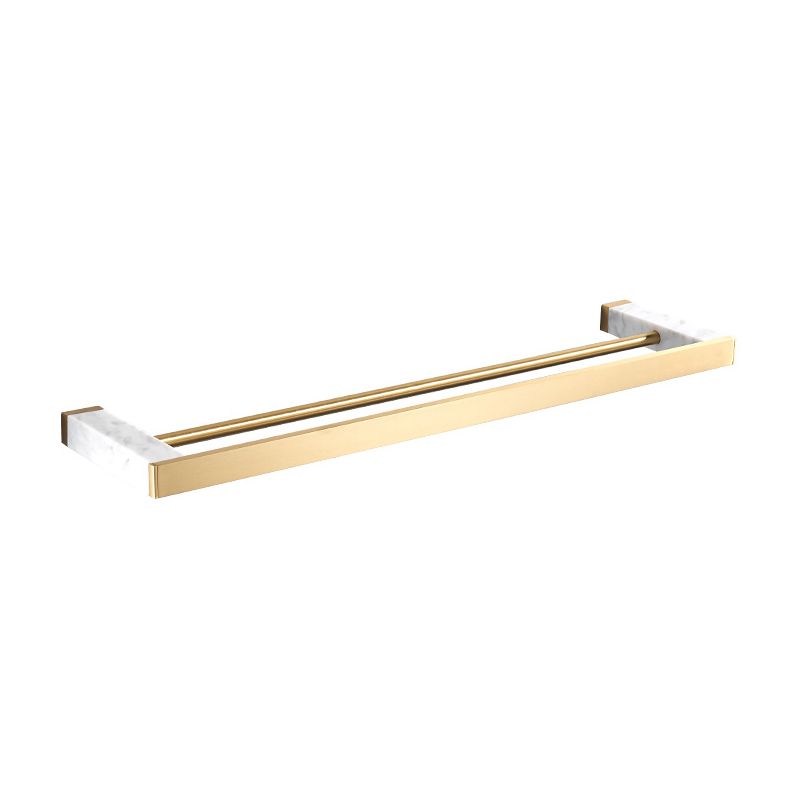 Metal and Marble Bathroom Accessory Single or in Set in Gold