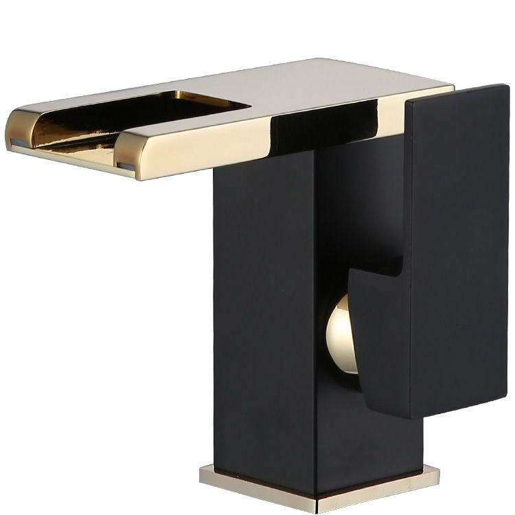 Basin Waterfall Outlet Single Lever Tap with LED Light