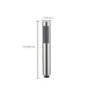 Cylindrical Hand Shower with Self-Cleaning Stainless Steel Wall Shower Head