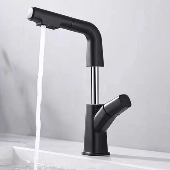 Widespread sink faucet Modern tap with single lever