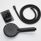 ABS Plastic Handheld Shower High Pressure 5 Spray Patterns Wall Mounted Showerhead