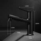 Modern Basin Faucet Copper Single Handle Low Arc Basin Faucet for Bathroom