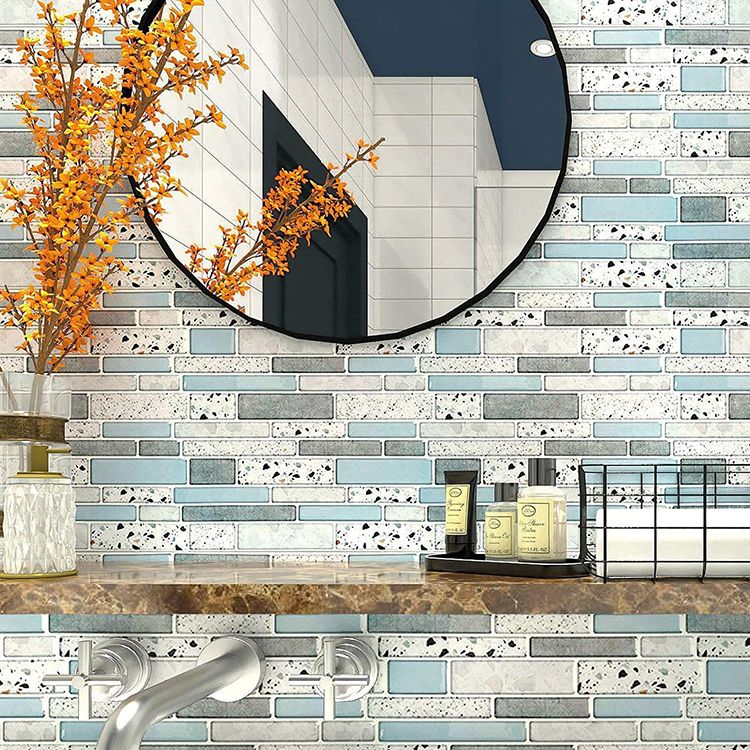 Square Peel-and-Stick Tiles Plastic Indoor Peel & Stick Subway Tile