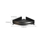 Classic Bathroom Accessories Set in Aluminum Black Finish Bathrobe Hook/ Towel Bar