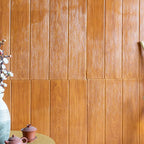 Modern Tin Back Panel Smooth Thickened Wall Ceiling Wood Grain Design