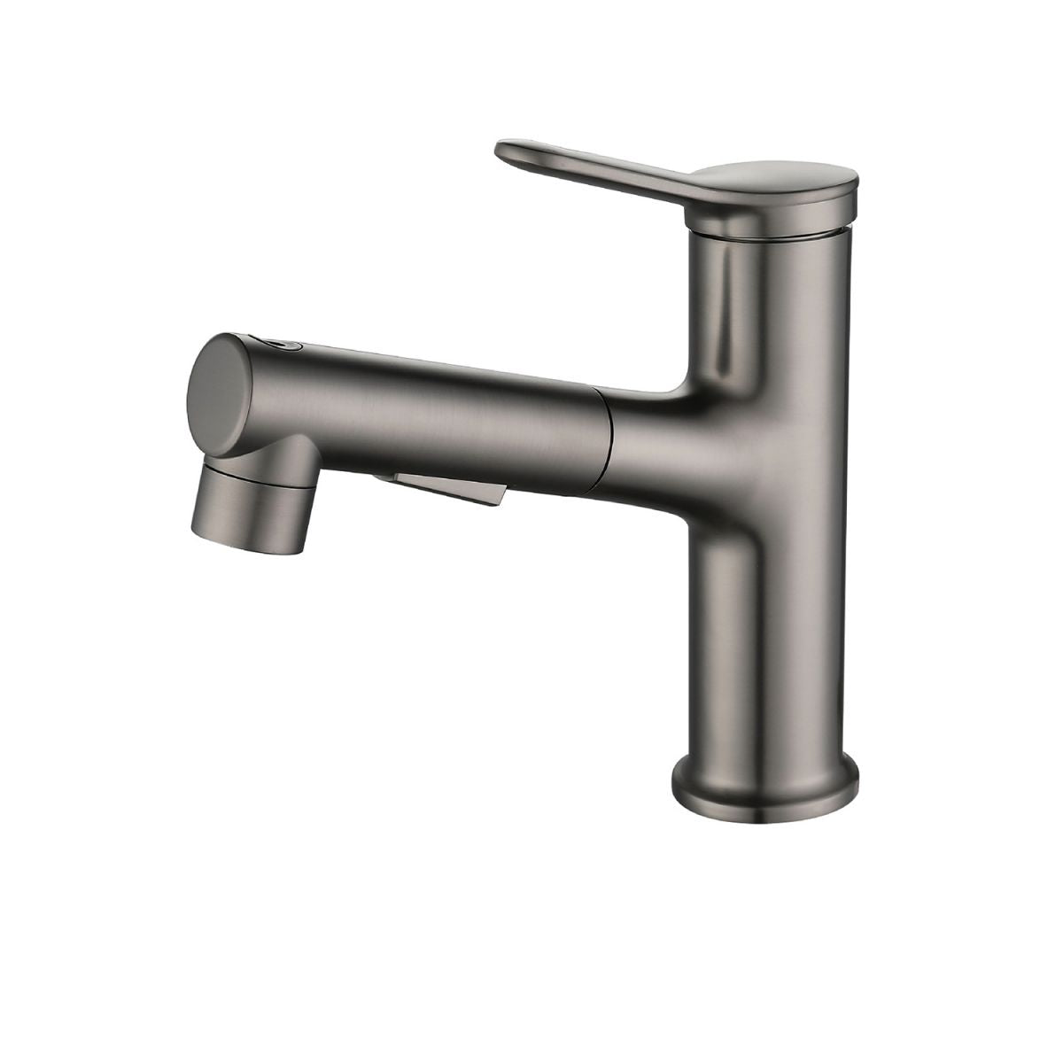 Contemporary Vessel Faucet Copper Single Handle Low Arc Pull Down Vessel Faucet for Home