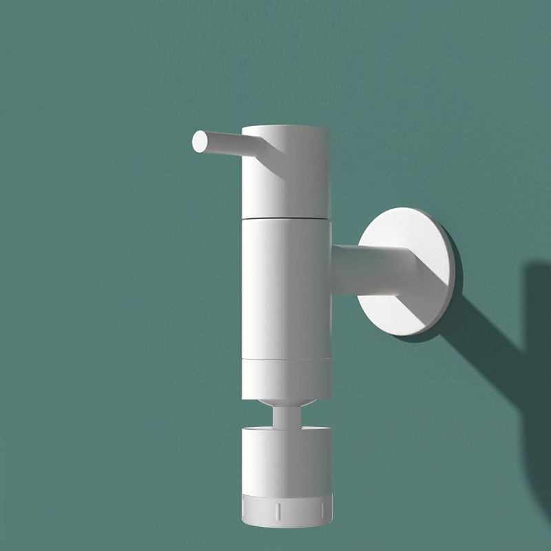 Contemporary Wall-Mounted Bathroom Faucet One Hole Solid Brass Round Faucet