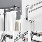 Contemporary Metal Bathroom Accessories Single Piece or as Set with Paper Holder