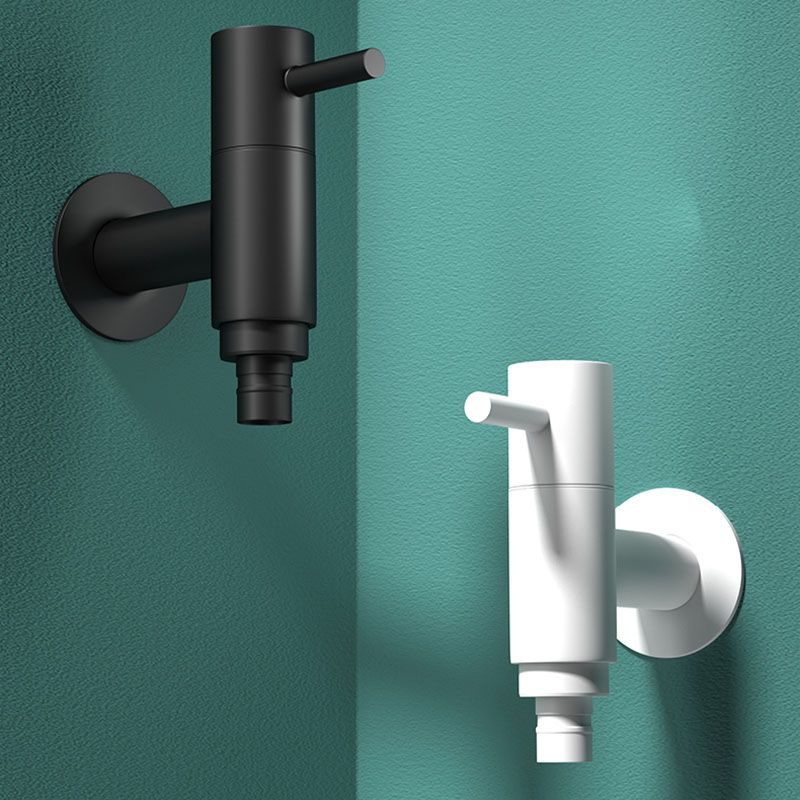 Contemporary Wall-Mounted Bathroom Faucet One Hole Solid Brass Round Faucet