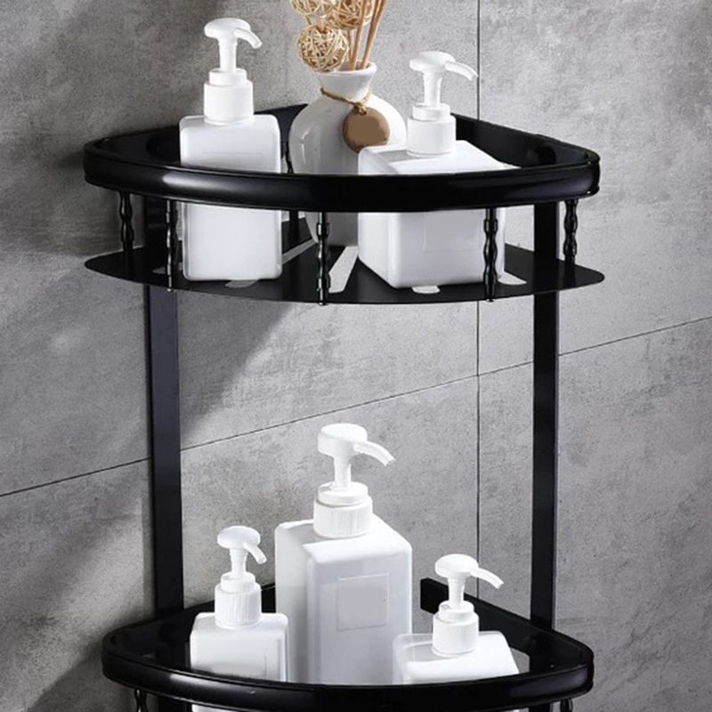 Modern 5/6-piece bathroom accessory set with bathroom shelf/robe hooks/towel bar