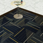 Dark Color Level Loop Carpet Tile Non-Slip Self-Adhesive Indoor Office Carpet Tiles