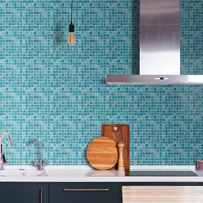 Peel and Stick Mosaic Tile Waterproof Square Peel and Stick Tile for the Kitchen 20-Pack