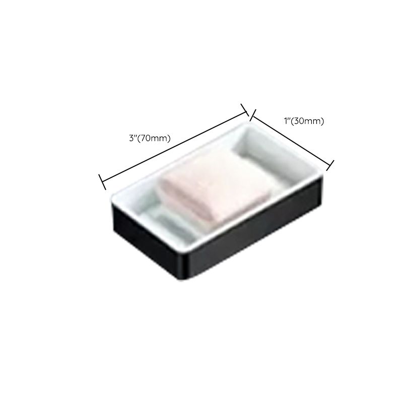 Modern Bathroom Accessory Set Black Soap Dish Bath Shelf Bathroom Set