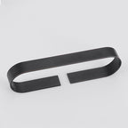 2-piece modern bathroom hardware set in gold/black, towel holder