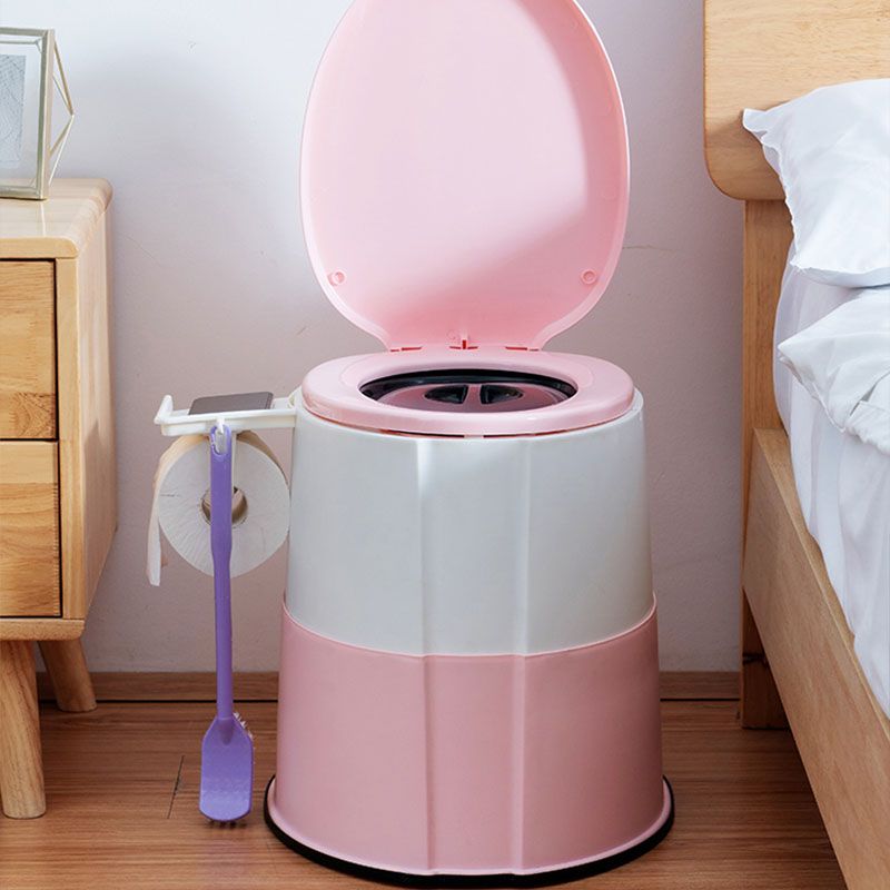 Modern flush toilet plastic round floor-mounted toilet bowl for bathroom