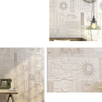Peel and Stick Wall Ceiling 3D Embossed Wall Covering with Waterproof