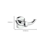 Polished Chrome Modern Bathroom Accessory Set Silver Towel Holder/Bath Shelf
