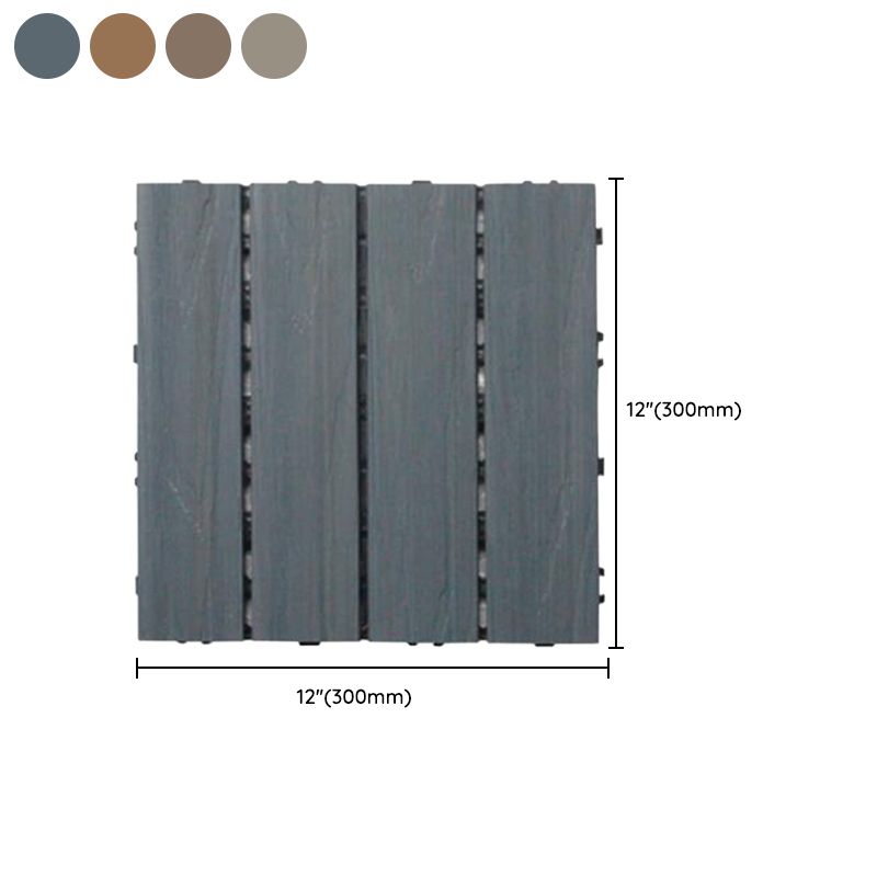 Modern Floor Tiles Outdoor Waterproof Rectangular Wood Decking