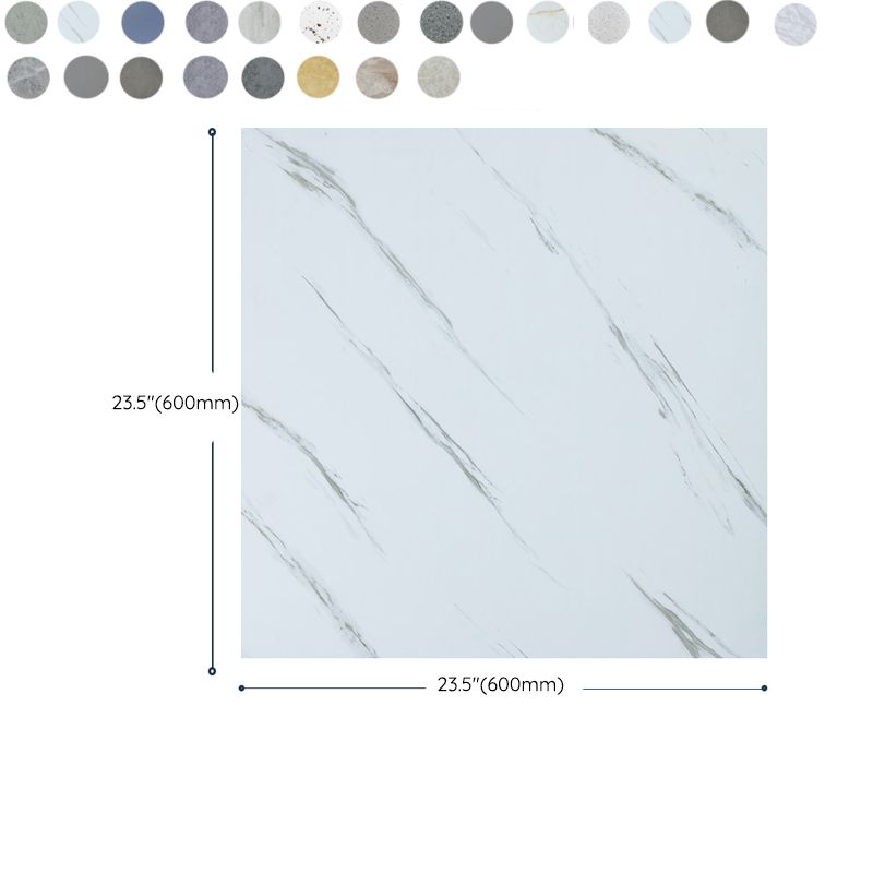Peel & Stick Vinyl Floor Matte Stone Look Vinyl Floor with Waterproof