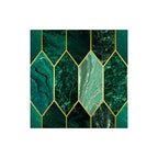 Polygon Peel and Stick Splash Guard Tile PVC Mosaic Peel and Stick Tile for the Kitchen
