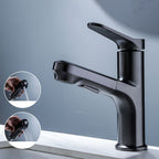 Modern Basin Faucet Solid Copper Centered Sink Faucet for Bathroom