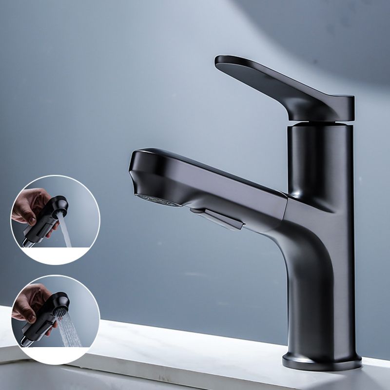 Modern Basin Faucet Solid Copper Centered Sink Faucet for Bathroom