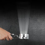 Modern Handheld Showerhead 3 Spray Round Metal Shower Heads
