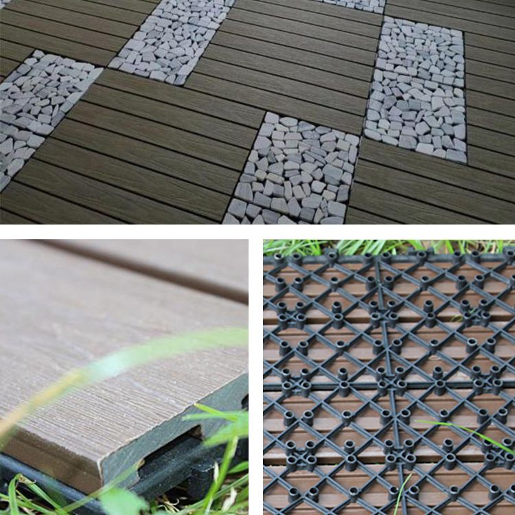 Modern Floor Tiles Outdoor Waterproof Rectangular Wood Decking