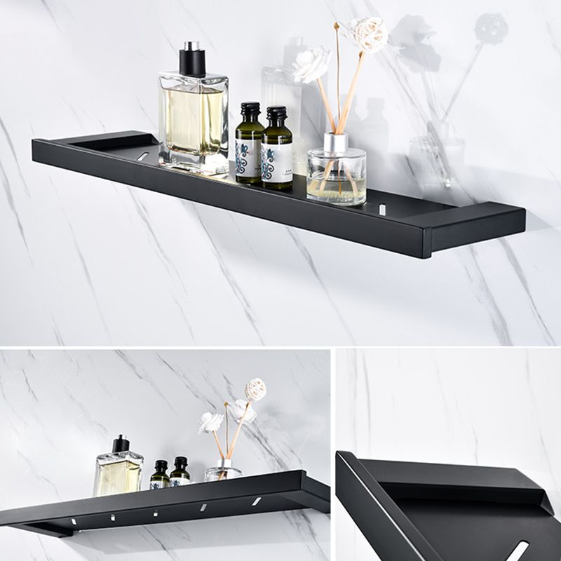 5-piece Modernism Bathroom Accessory Set in Matte Black Stainless Steel