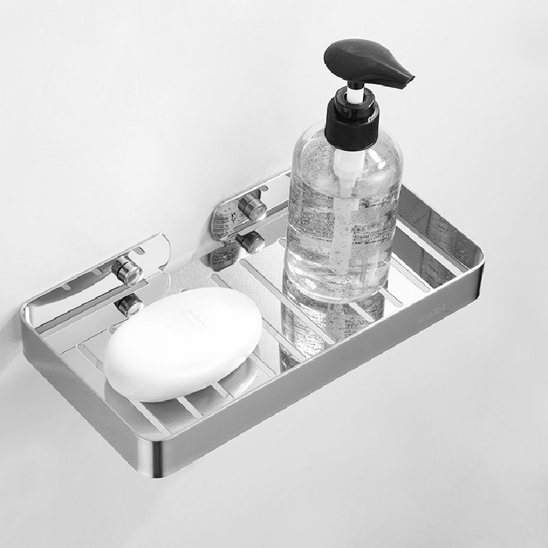 Silver Bathroom Accessories Hardware Set Modern Bathroom Accessories Kit