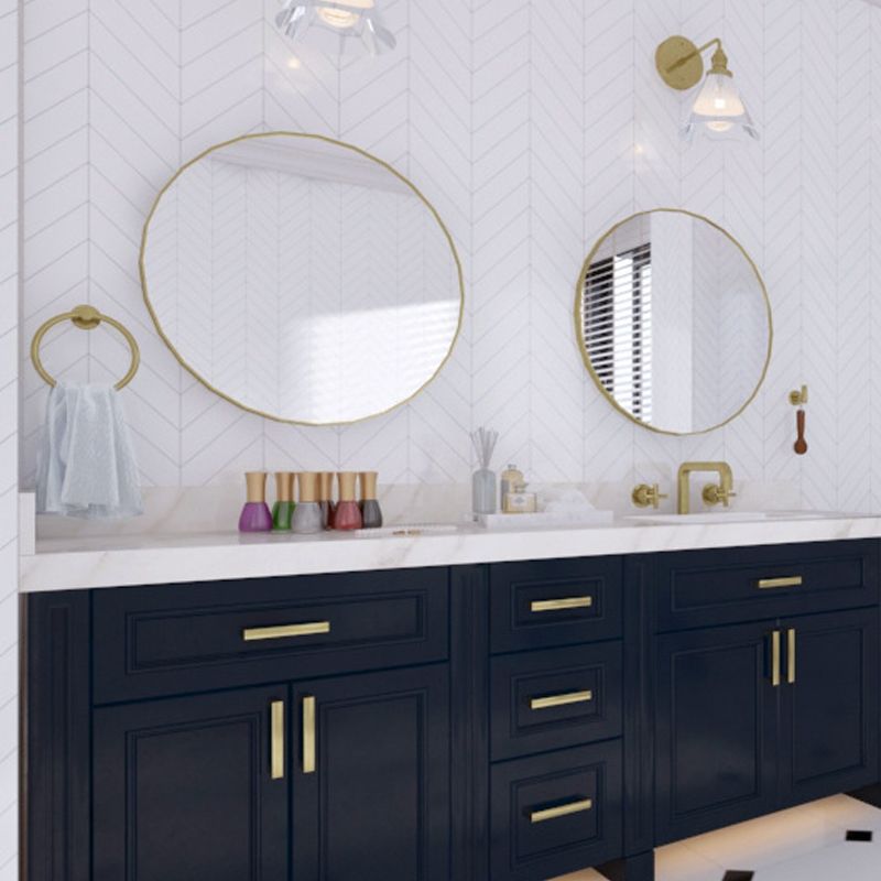 Traditional 2-piece bathroom hardware set towel ring/paper holder