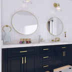 Traditional 2-piece bathroom hardware set towel ring/paper holder