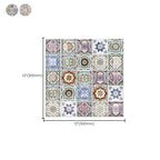 12"x 12" Resin Mosaic Tiles Square Self-Adhesive Tiles for Backsplash & Wall Tile