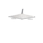 Wall-mounted shower head stainless steel fixed shower head with shower arm