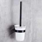 Modern 5/6-piece bathroom accessory set with bathroom shelf/robe hooks/towel bar