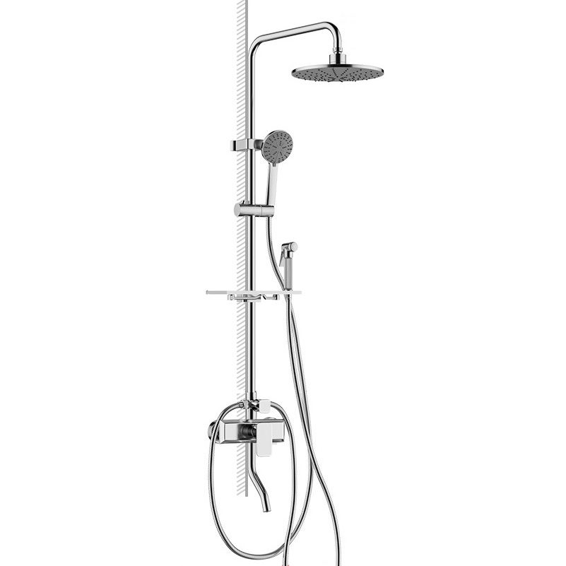 Modern balanced printed converter faucet shower head shower fitting on the wall