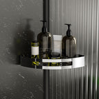 Polished Chrome Modern Bathroom Accessory Set Stainless Steel Triangular Bath Shelf