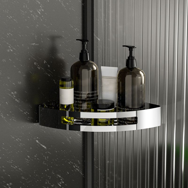 Polished Chrome Modern Bathroom Accessory Set Stainless Steel Triangular Bath Shelf