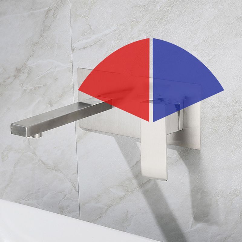 Contemporary style fittings with lever handles Wall-mounted fittings for the bathroom