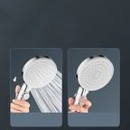 Contemporary Hand Shower Round Shower Head Combo in Silver