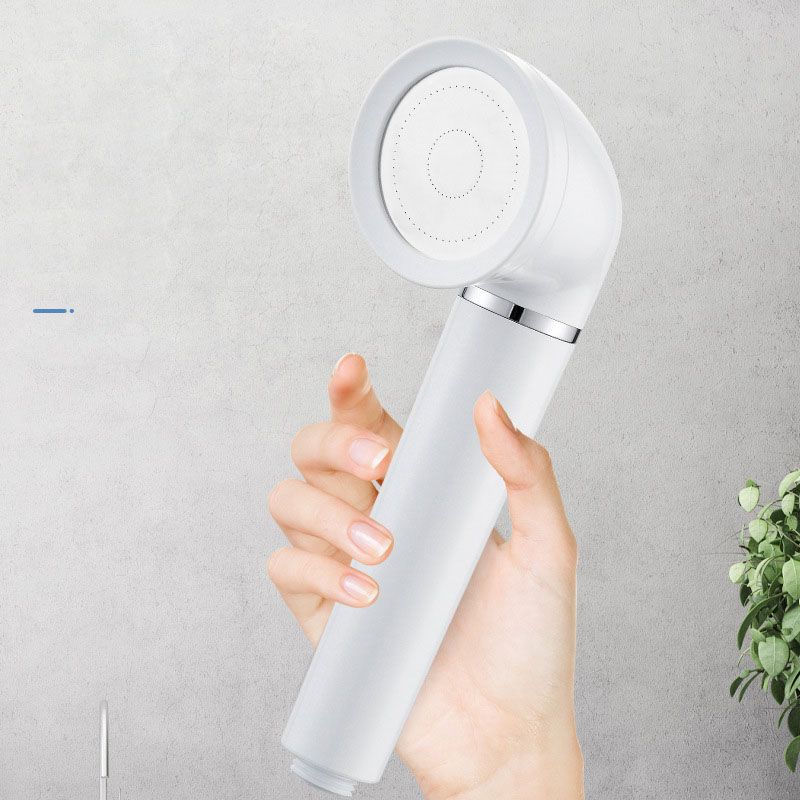 White round shower head plastic supercharged hand shower