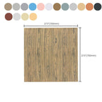 Modern Wood Paneling Smooth Wall Indoor Wood Planks Set of 2