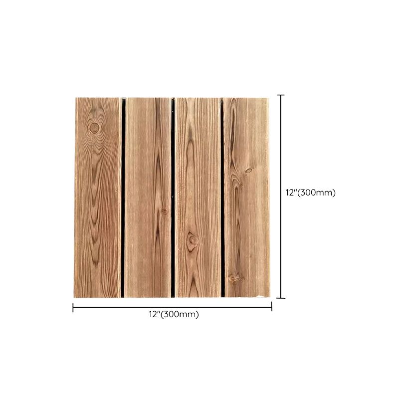 Pine Floor Tile Water Resistant Click-Lock Traditional Wood Floor for Living Room