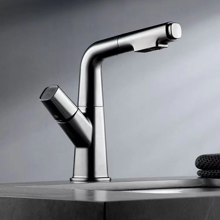 Widespread sink faucet Modern tap with single lever