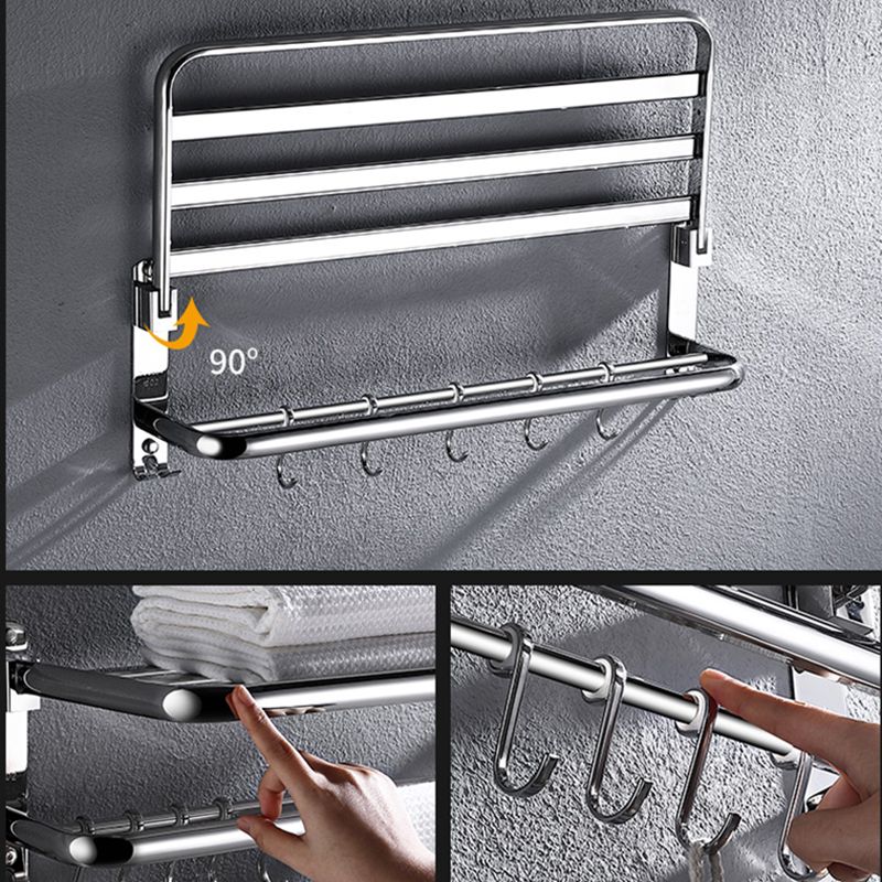 Modern Stainless Steel Bathroom Shelf Paper Holder Bathroom Accessory Set